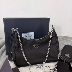 Prada Re-Edition 2005 Re-Nylon bag Black